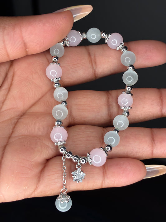 Blush Snowflake Bracelet