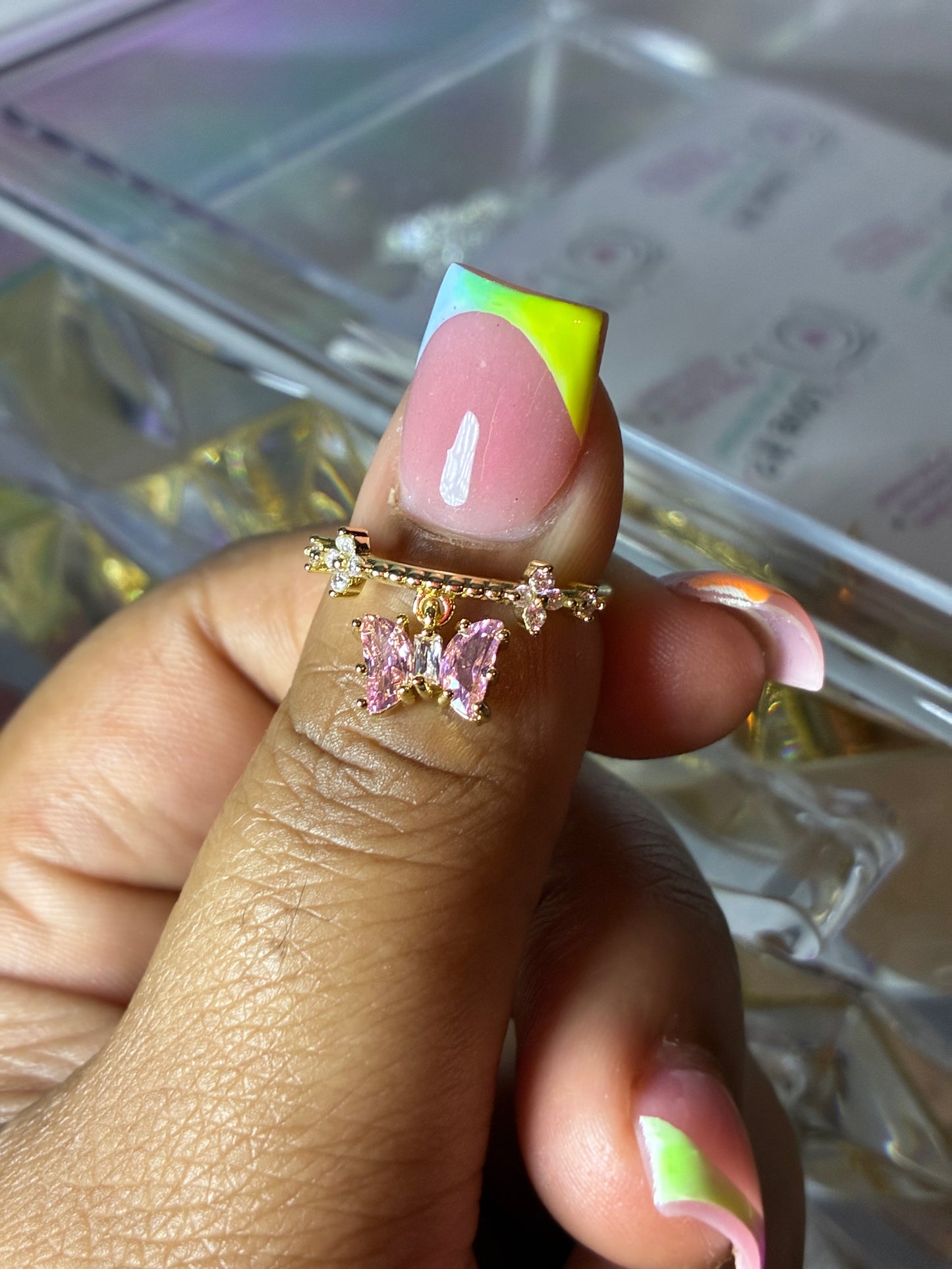 Pink flutter